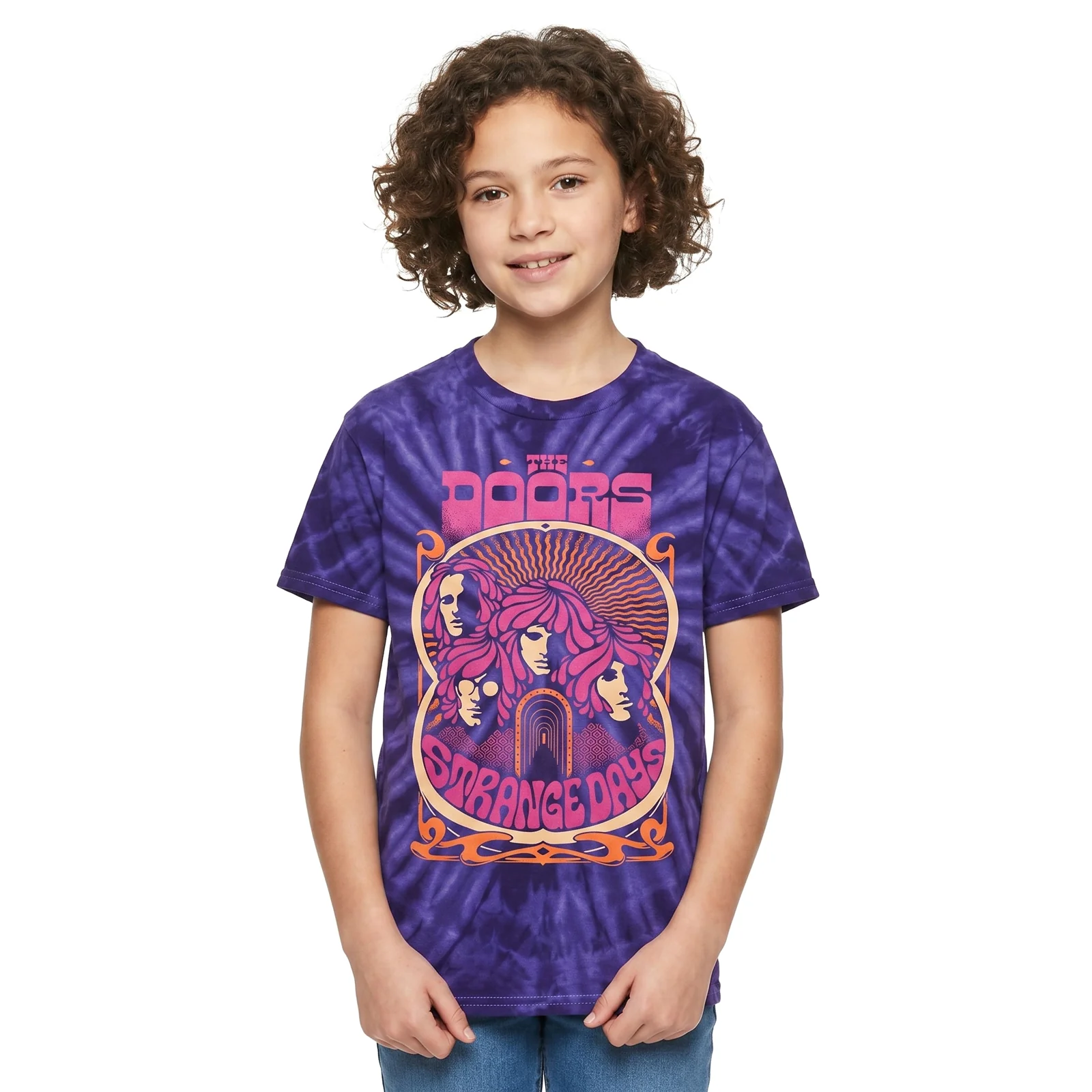 THE DOORS - STRANGE DAYS - Kids T-Shirt Blue (Wash Collection) - Image 2