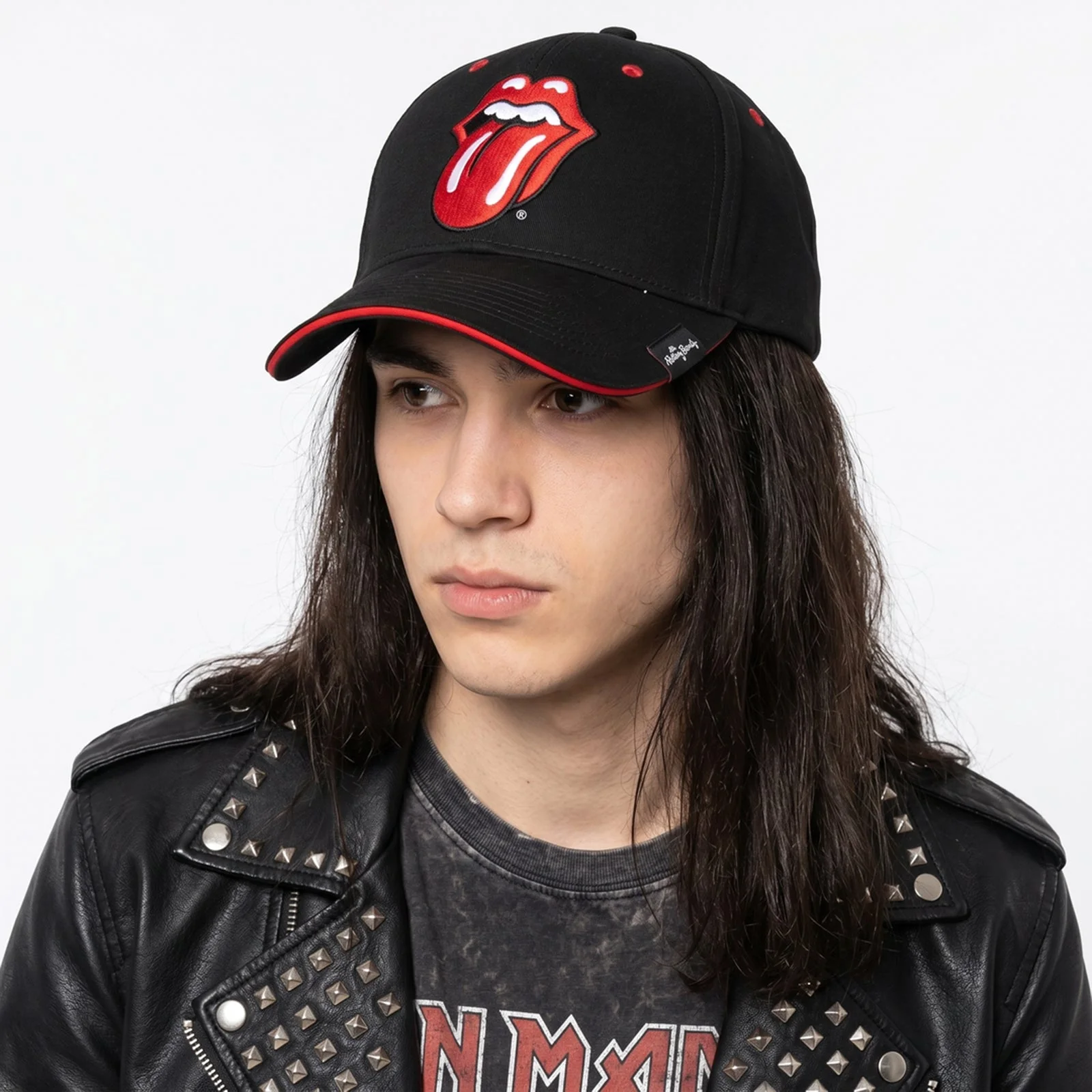 THE ROLLING STONES - CLASSIC TONGUE - Baseball Cap Black - Image 2