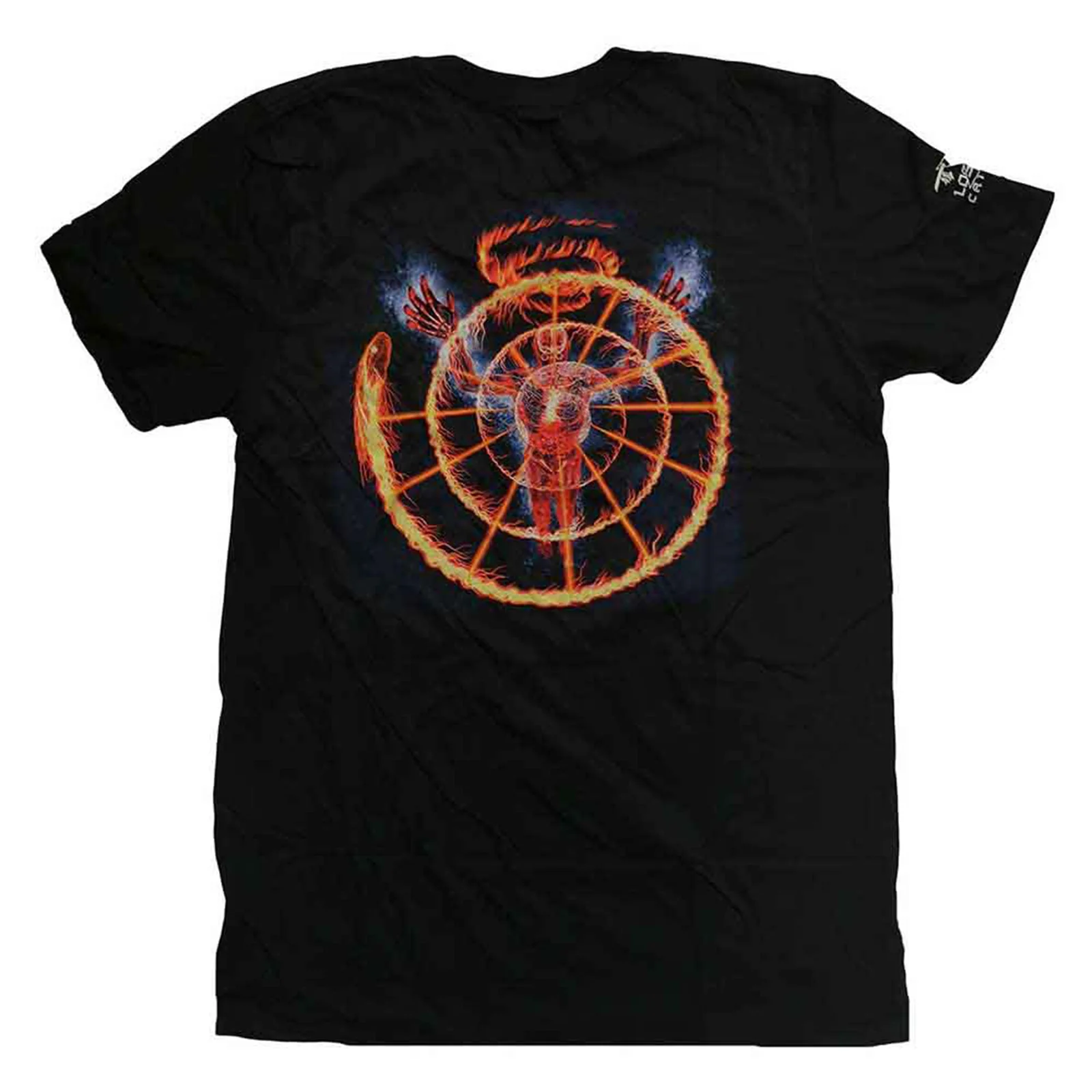TOOL - FLAME SPIRAL - T-Shirt Black (Back & Sleeve Print) - Image 2