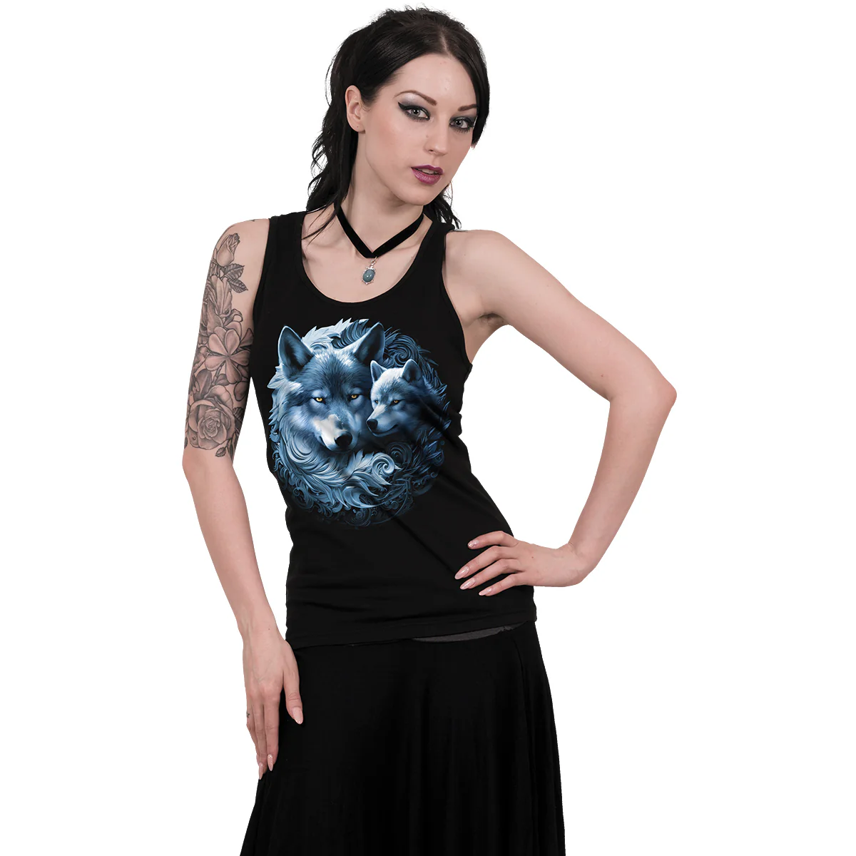 WOLF GUARDIAN - Razor Back Top Black - Image 2